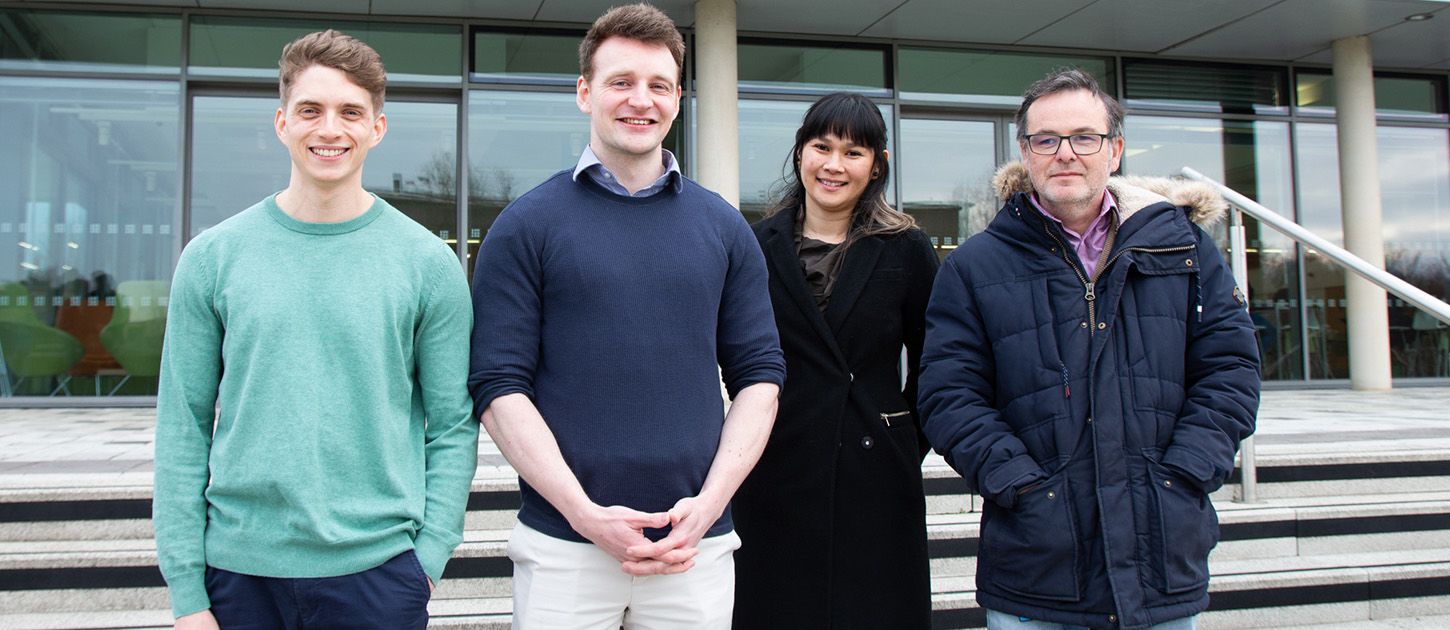 TraitSeq technical team (L-R) Benedict Coombes, Joshua Colmer, Maricris Zaidem and Anthony Hall
