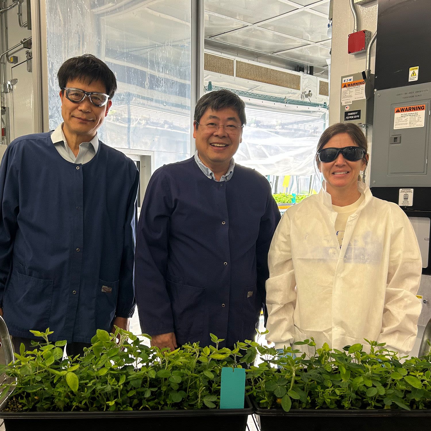 2020 S&T Prize Winners Changbao Li, (left) and Heng Zhong (middle) alongside Operations Lead Tara Liebler.