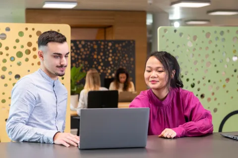 Syngenta Group employees in Basel office space